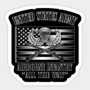 Airborne Infantry- All The Way Sticker